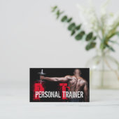 Cool Personal Trainer Gym Fitness Visitekaartje (Staand voorkant)