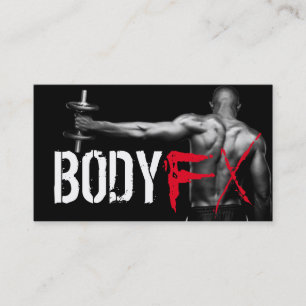 Cool Personal Trainer Gym Fitness Visitekaartje