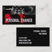 Cool Personal Trainer Gym Fitness Visitekaartje (Voorkant / Achterkant)