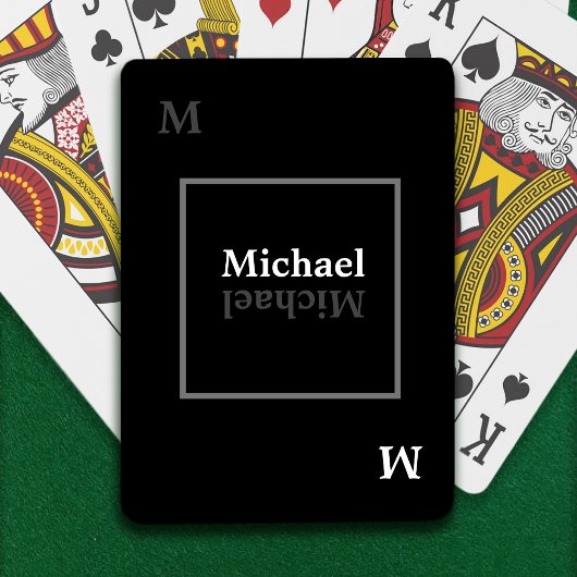 Cool Personalized BLACK Pokerkaarten