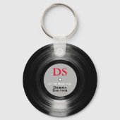 Cool Personalized Music Vinyl Record Sleutelhanger (Voorkant)