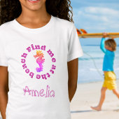 Cool Personalized Seahorse Beach T-Shirt