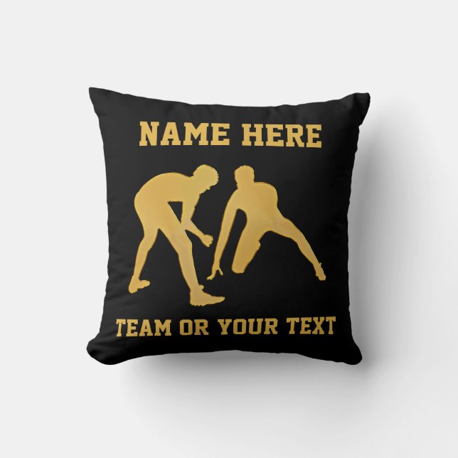 Cool Personalized Wrestling Team Gifts JOUW TEKST Kussen (Voorkant)