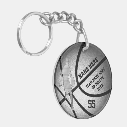 Cool Persoonlijke Basketball Team Giften voor jong Sleutelhanger (Voorkant Links)