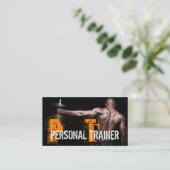 Cool Persoonlijke Trainer Fitnesscentrum Bedrijfsk Visitekaartje (Staand voorkant)