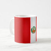 Cool Peru Flag Koffiemok (Voorkant links)