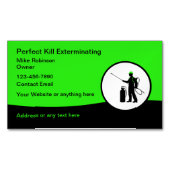 Cool Pest Control Uitroeiingsvet Magnetisch Visitekaartje (Voorkant)