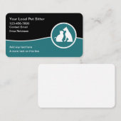 Cool Pet Sitter Visitekaartjes ontwerp (Voorkant / Achterkant)