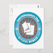 Cool Philosophers Club Briefkaart (Voorkant / Achterkant)