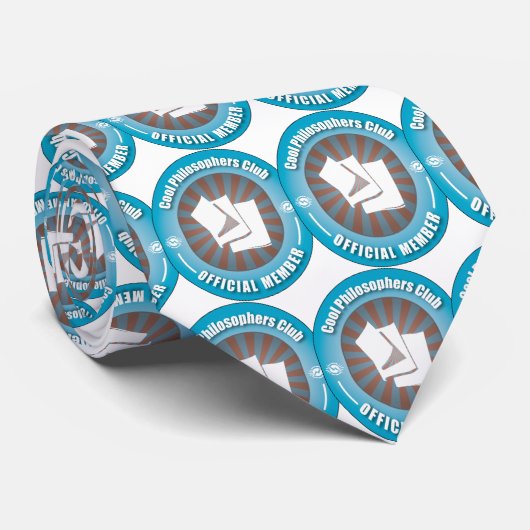 Cool Philosophers Club Stropdas (Opgerold)