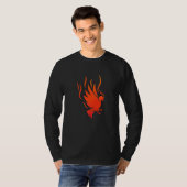 Cool Phoenix Mytholoog Firebird Rising Bird Flavis T-shirt (Voorkant volledig)