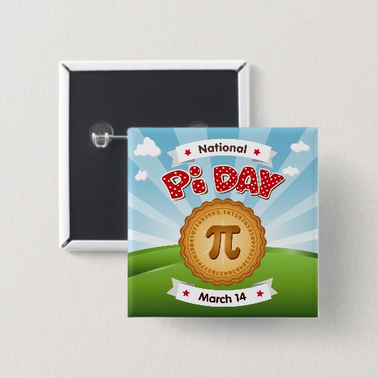 Cool Pi Day Button (Voorkant /achterkant)