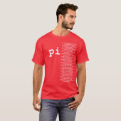 Cool Pi Value Funny Design Graphic-T-shirt T-Shirt (Voorkant volledig)