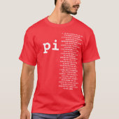 Cool Pi Value Funny Design Graphic-T-shirt T-Shirt (Voorkant)