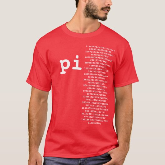 Cool Pi Value Funny Design Graphic-T-shirt T-Shirt (Voorkant)