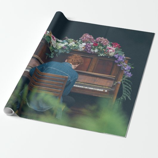 Cool Piano Artwork Cadeaupapier (Uitgerold)