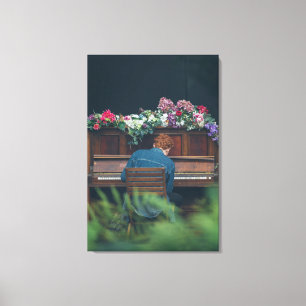 Cool Piano Artwork Canvas Afdruk