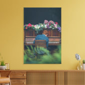 Cool Piano Artwork Canvas Afdruk (Insitu (Woonkamer))