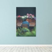 Cool Piano Artwork Canvas Afdruk (Insitu (Houten vloer))