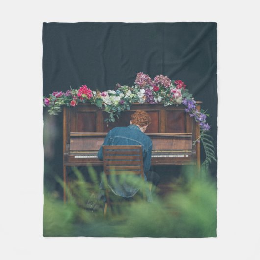 Cool Piano Artwork Fleece Deken (Voorkant)