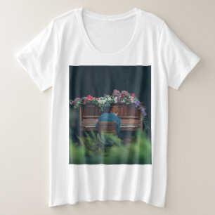 Cool Piano Artwork Grote Maat T-shirt