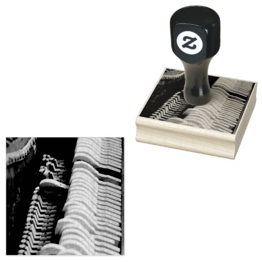 Cool Piano Artwork Rubberstempel (Gestempeld)