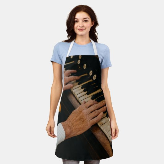 Cool Piano Artwork Schort (Gedragen)