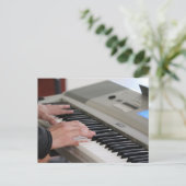 Cool Piano Briefkaart (Staand voorkant)