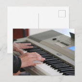 Cool Piano Briefkaart (Voorkant / Achterkant)