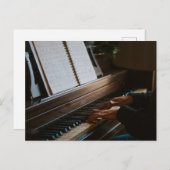 Cool Piano Briefkaart (Voorkant / Achterkant)