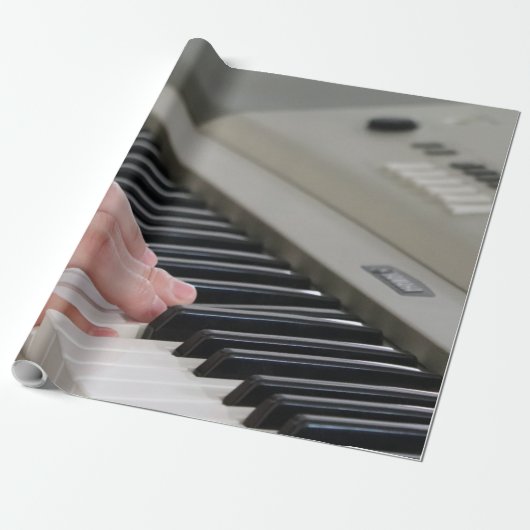 Cool Piano Cadeaupapier (Uitgerold)