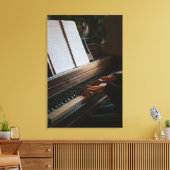 Cool Piano Canvas Afdruk (Insitu (Woonkamer))