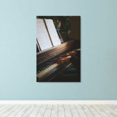 Cool Piano Canvas Afdruk (Insitu (Houten vloer))