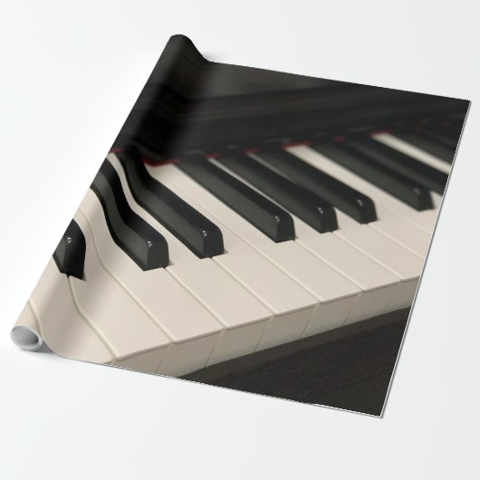 Cool Piano Design Cadeaupapier (Uitgerold)