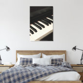 Cool Piano Design Canvas Afdruk (Insitu (Slaapkamer))