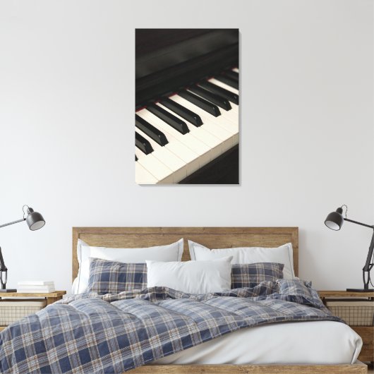 Cool Piano Design Canvas Afdruk (Insitu (Slaapkamer))