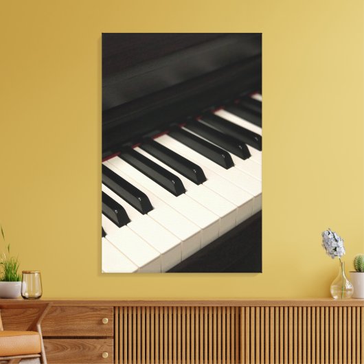 Cool Piano Design Canvas Afdruk (Insitu (Woonkamer))
