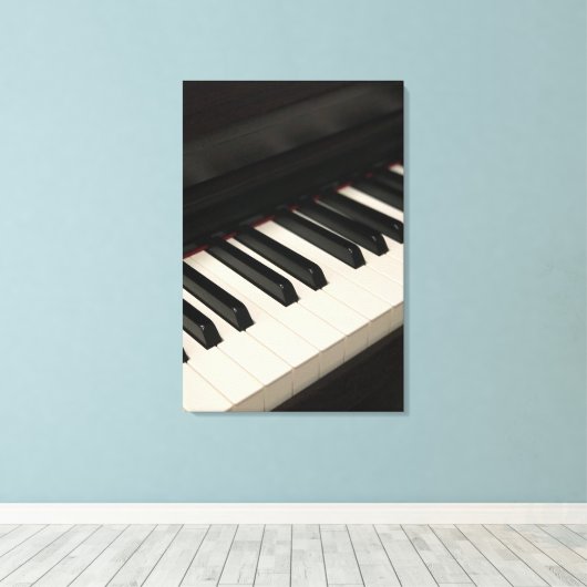 Cool Piano Design Canvas Afdruk (Insitu (Houten vloer))