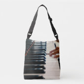 Cool Piano Design Crossbody Tas (Voorkant)