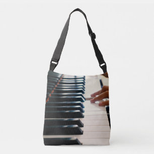 Cool Piano Design Crossbody Tas