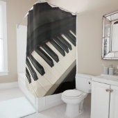 Cool Piano Design Douchegordijn (In situ)