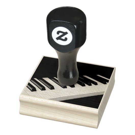 Cool Piano Design Rubberstempel (Stempel)