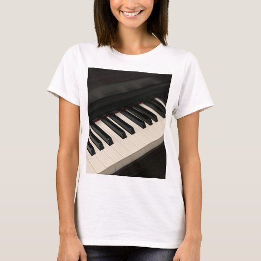 Cool Piano Design T-shirt (Voorkant)