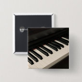 Cool Piano Design Vierkante Button 5,1 Cm (Voorkant /achterkant)
