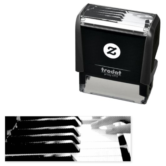 Cool Piano Design Zelfinktende Stempel (In situ)