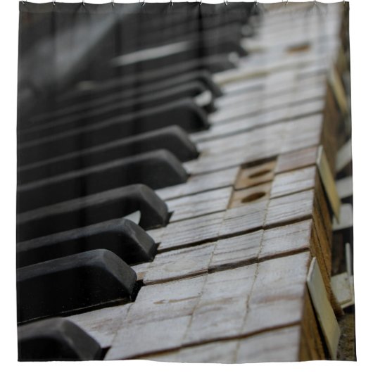 Cool Piano Douchegordijn (Voorkant)