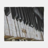 Cool Piano Fleece Deken (Voorkant (Horizontaal))