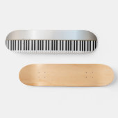 Cool Piano Keys, zilver Persoonlijk Skateboard (Horizontaal)