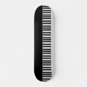 Cool Piano Keys, zwart Persoonlijk Skateboard (Voorkant)