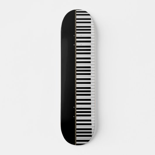 Cool Piano Keys, zwart Persoonlijk Skateboard (Voorkant)
